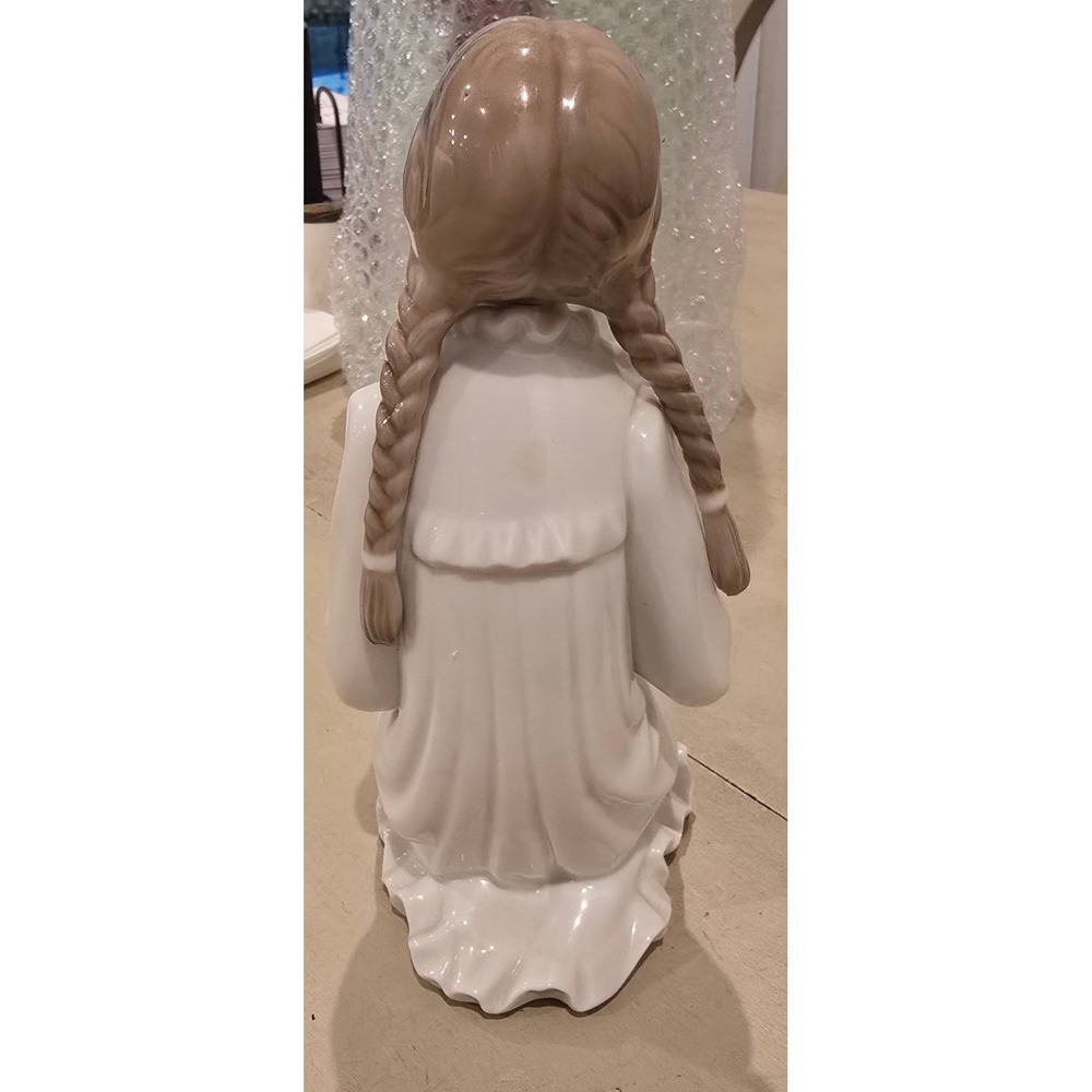 NAO by Lladro Girl with Puppy Dog Porcelain Figurine Daisa 1977 Handmade Spain - Picture 6 of 7